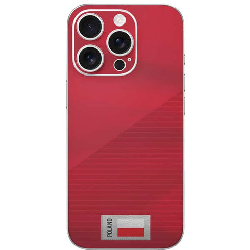 Poland Soccer Flag iPhone 16 Pro Skin